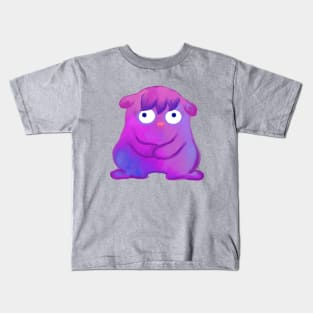 Cute Purple Monster Creature Kids T-Shirt